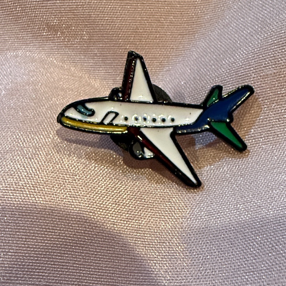 Colorful Airplane Pin - Aviation